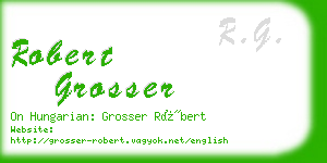 robert grosser business card